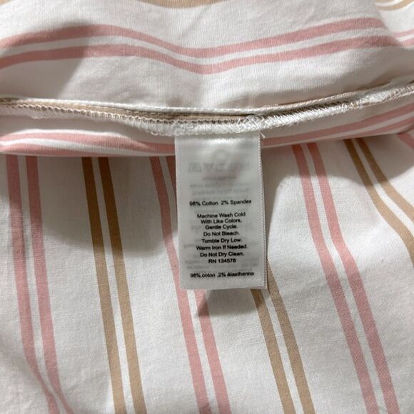 Vineyard Vines XS-XL White Pink Stripes Oversized Poplin Button Down Shirt - Picture 13 of 16